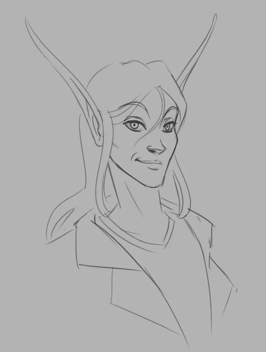 Grey, drawn by Flamia