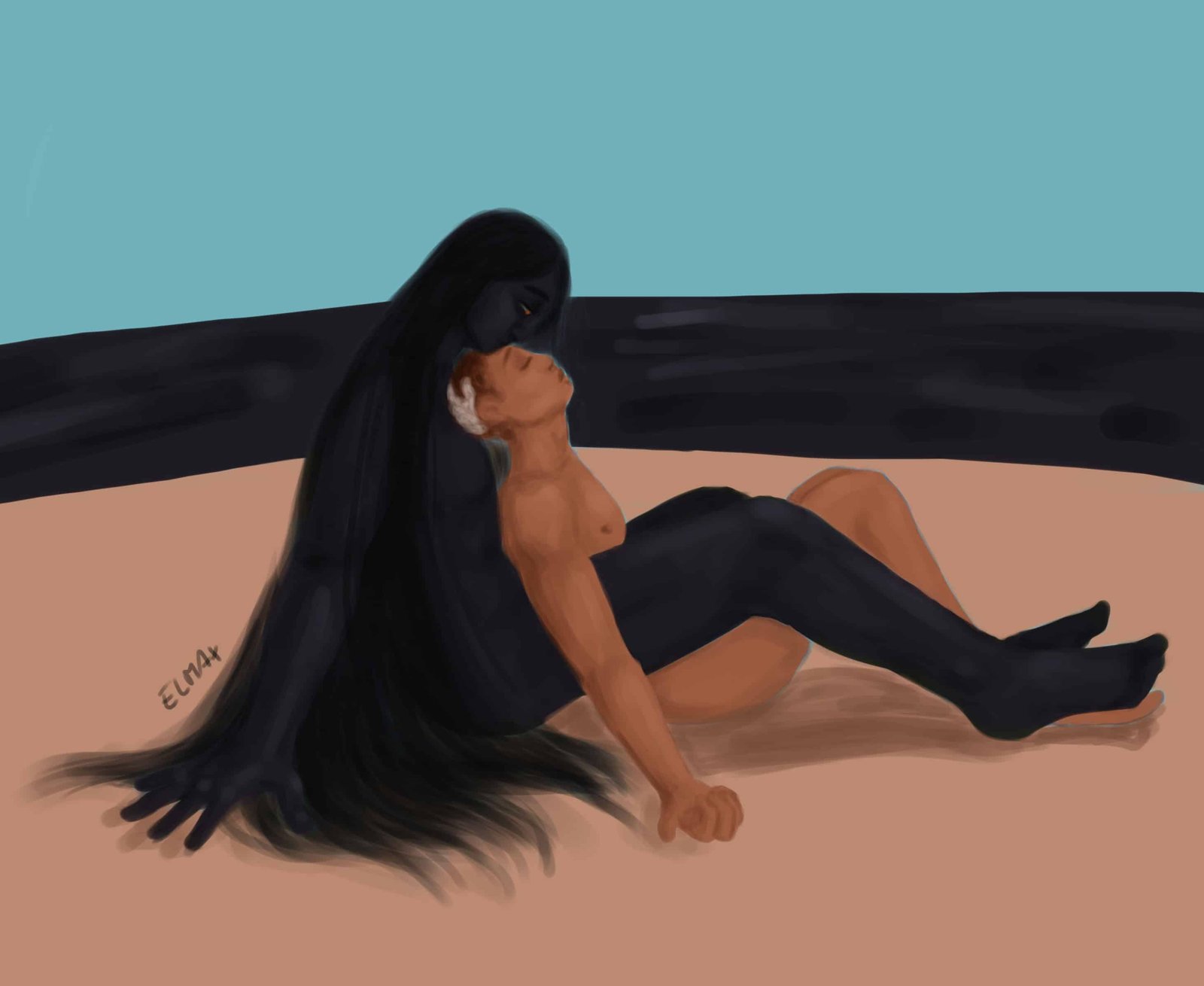Harry and Aakesh, drawn by Elmaxlys 