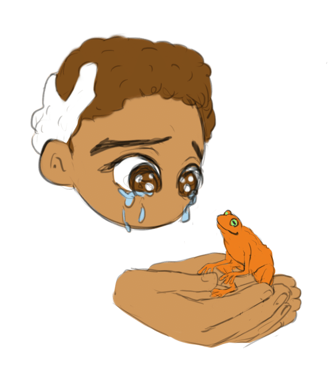 "Gently Holds," drawn by Elmaxlys
