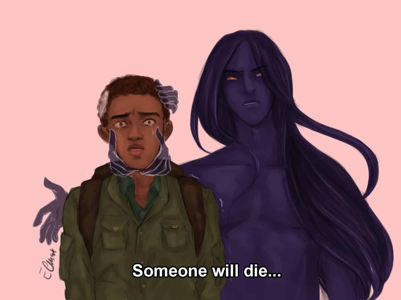 "Someone Will Die," drawn by Elmaxlys