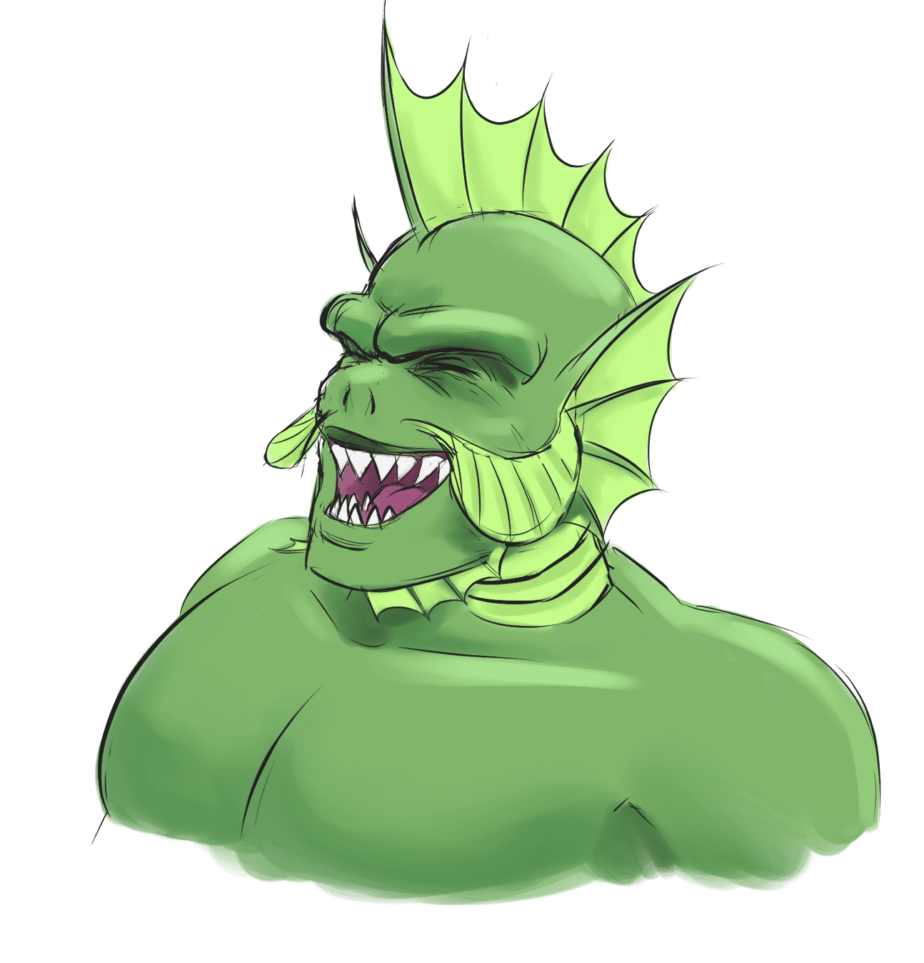 Dagon, drawn by Flamia