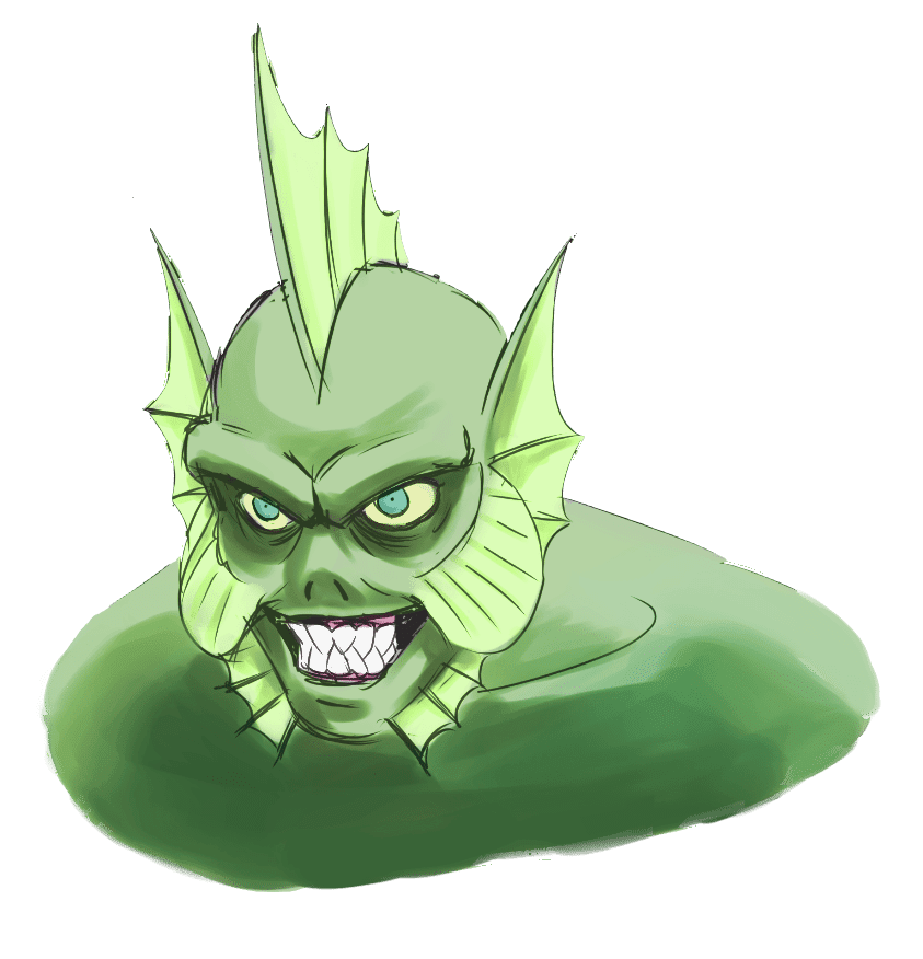 Dagon, drawn by Flamia