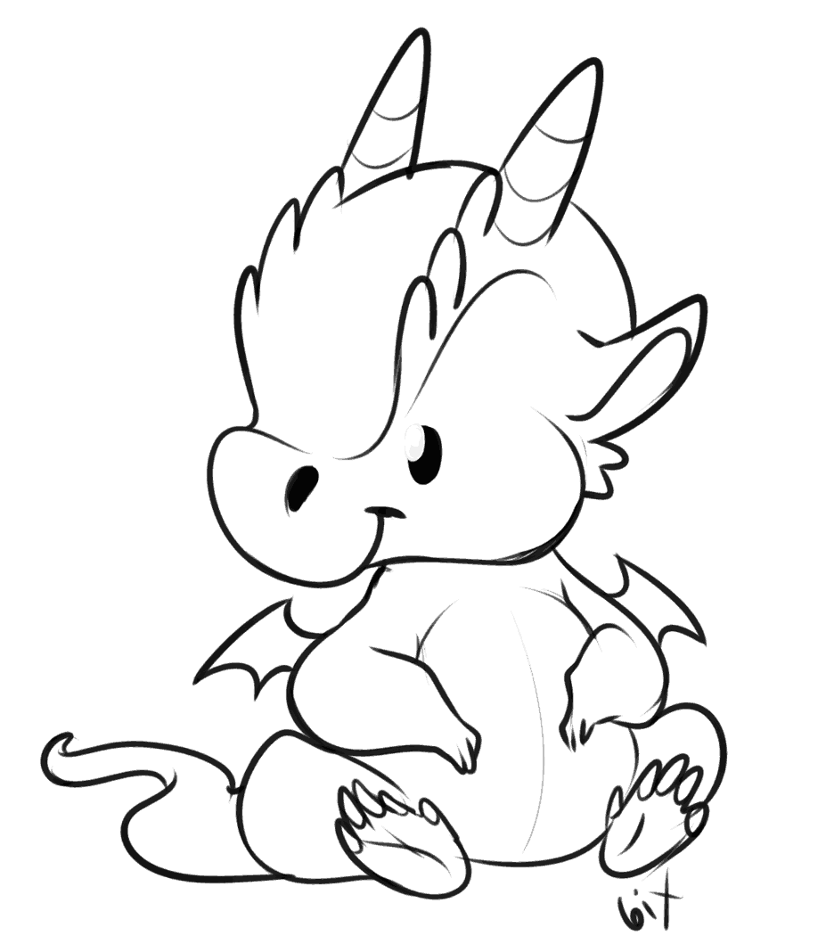 Baby "Dargon," drawn by Sixelona