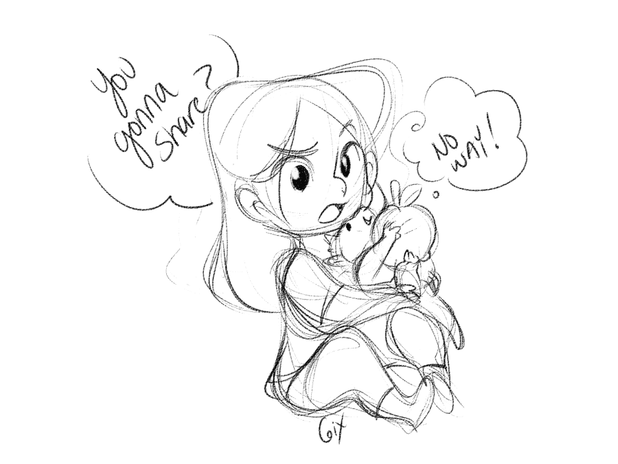 Katie and Suvi, drawn by Sixelona