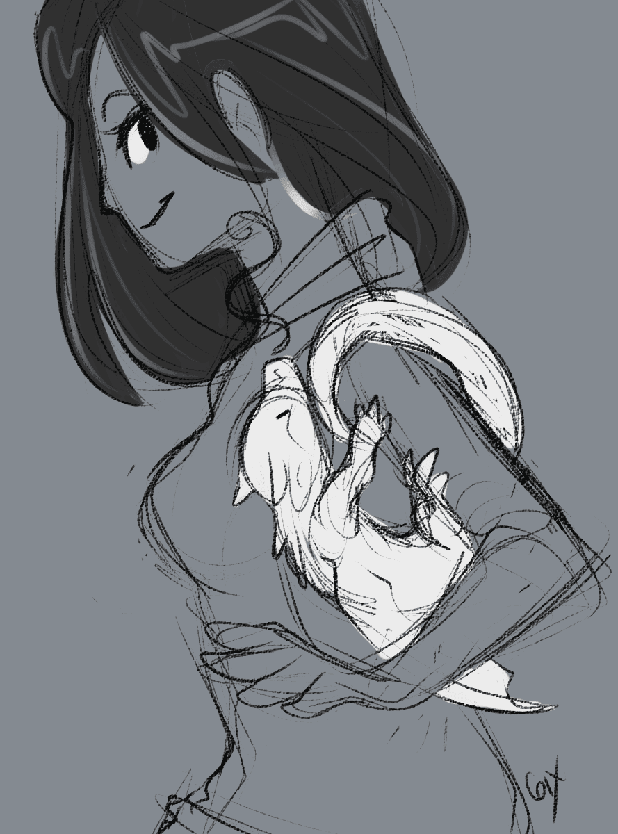 Katie and Suvi, drawn by Sixelona